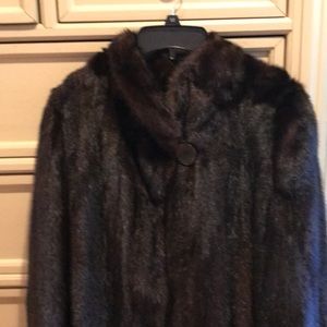 Brown fur coat.. mid length